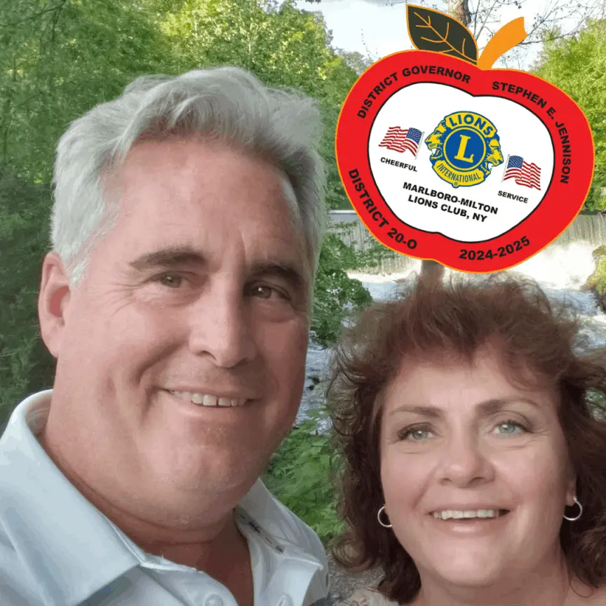 District Governor Steve Jennison and Partner in Service, his wife Cindy